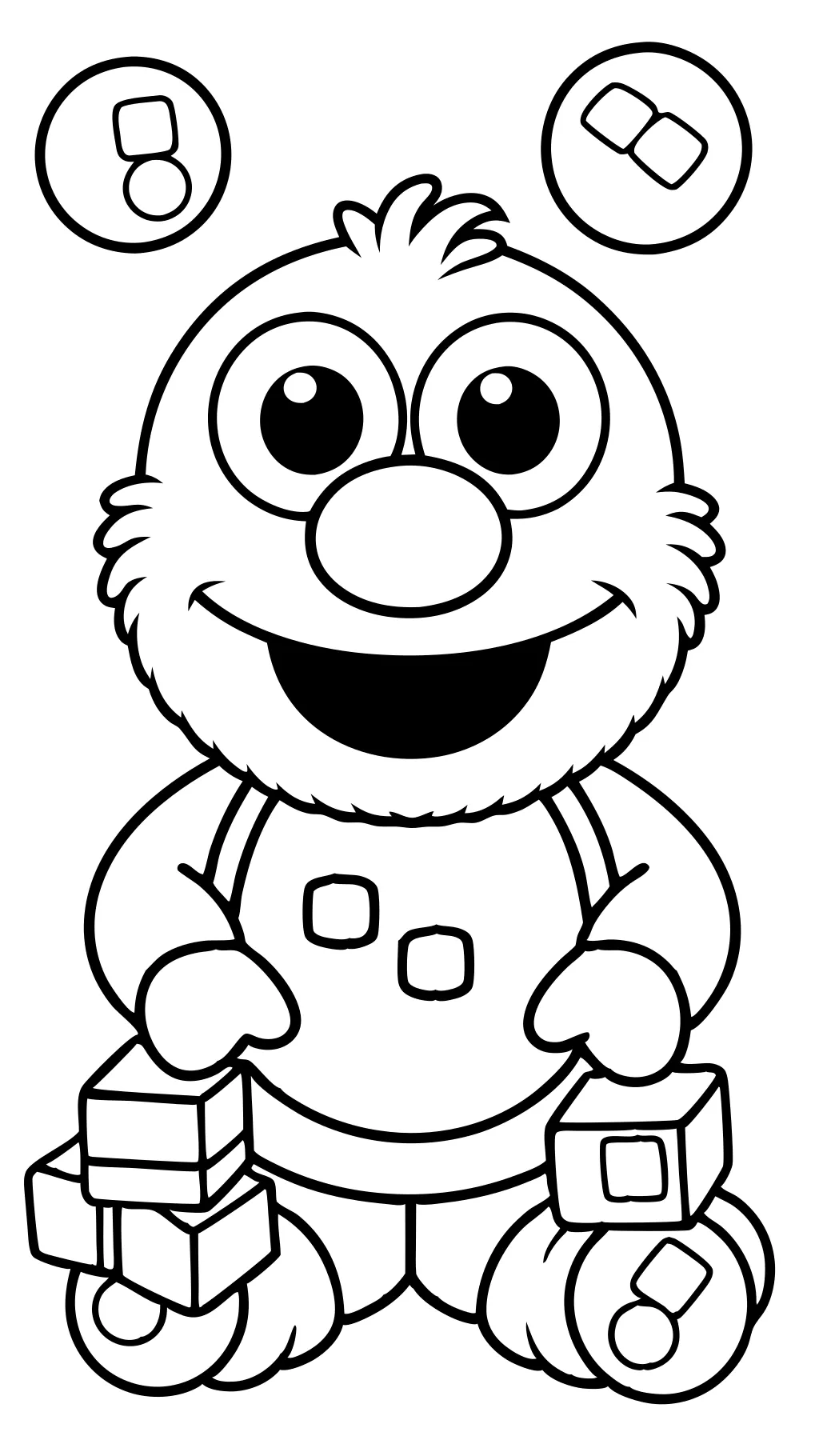 páginas para colorear de elmo imprimibles gratis